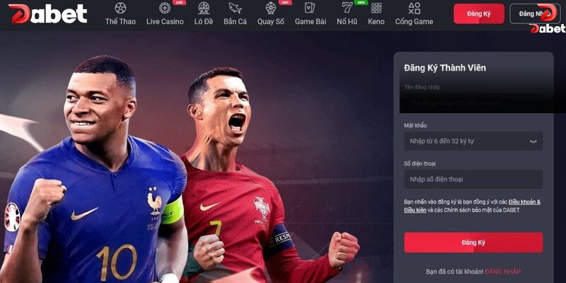Điều kiện để bắt đầu quá trình đăng ký DABET